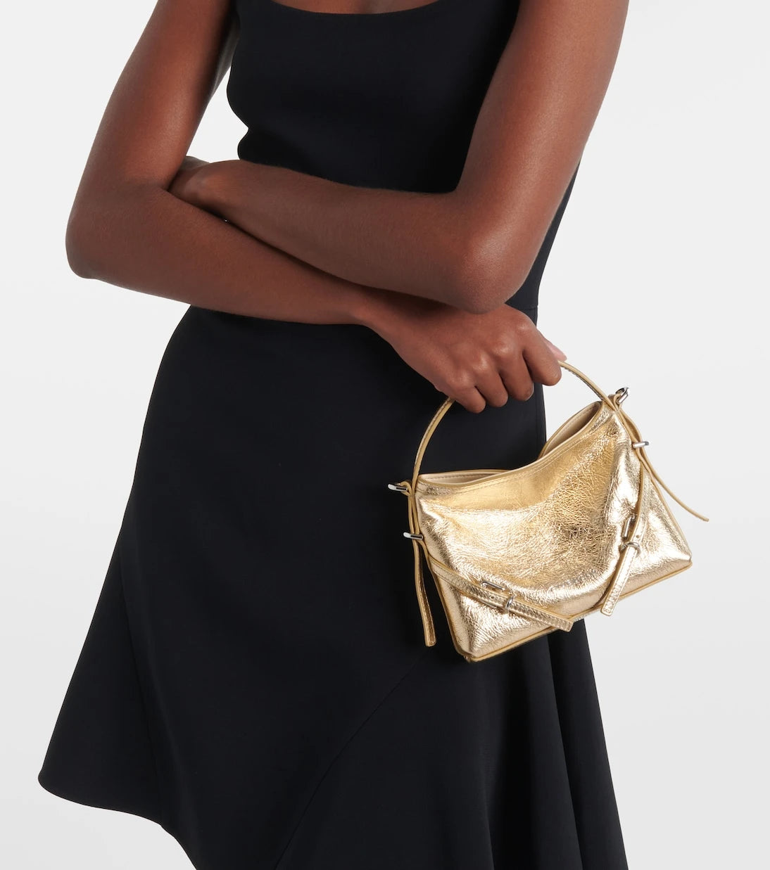 Givenchy - Voyou Nano metallic leather tote bag