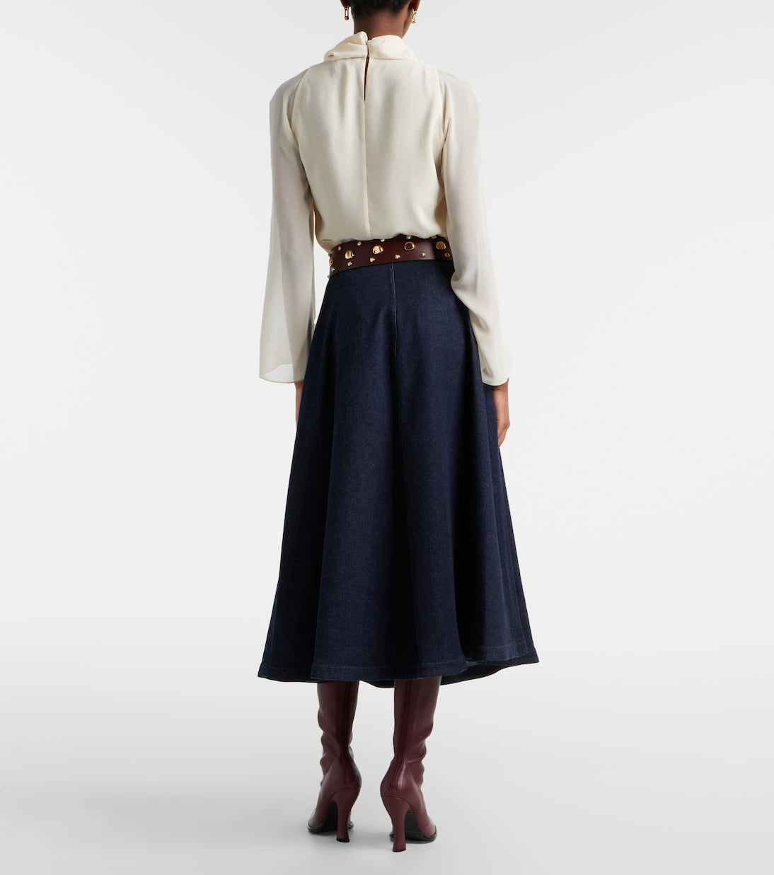 Altuzarra - Varda denim midi skirt