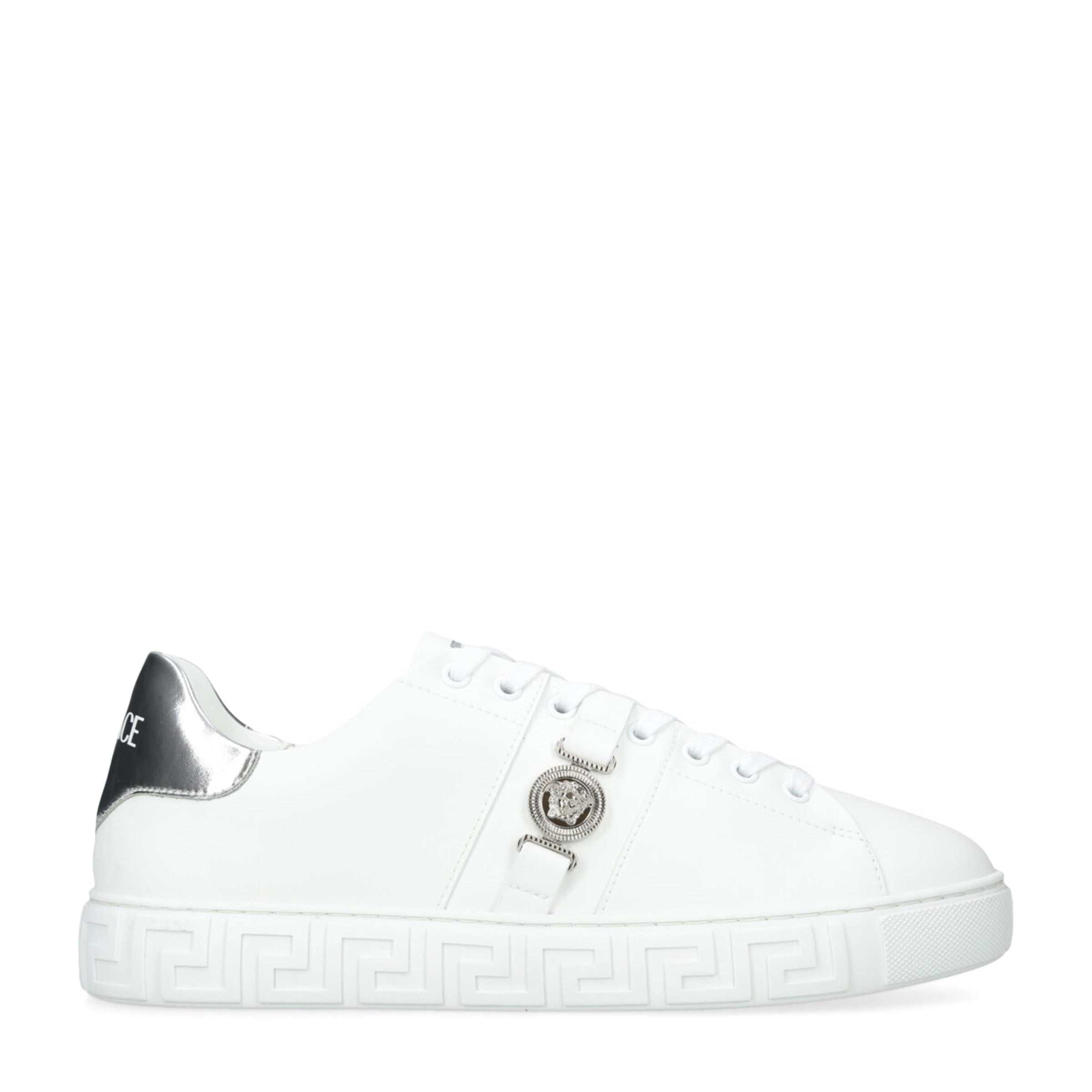 Leather Greca Medusa Sneakers