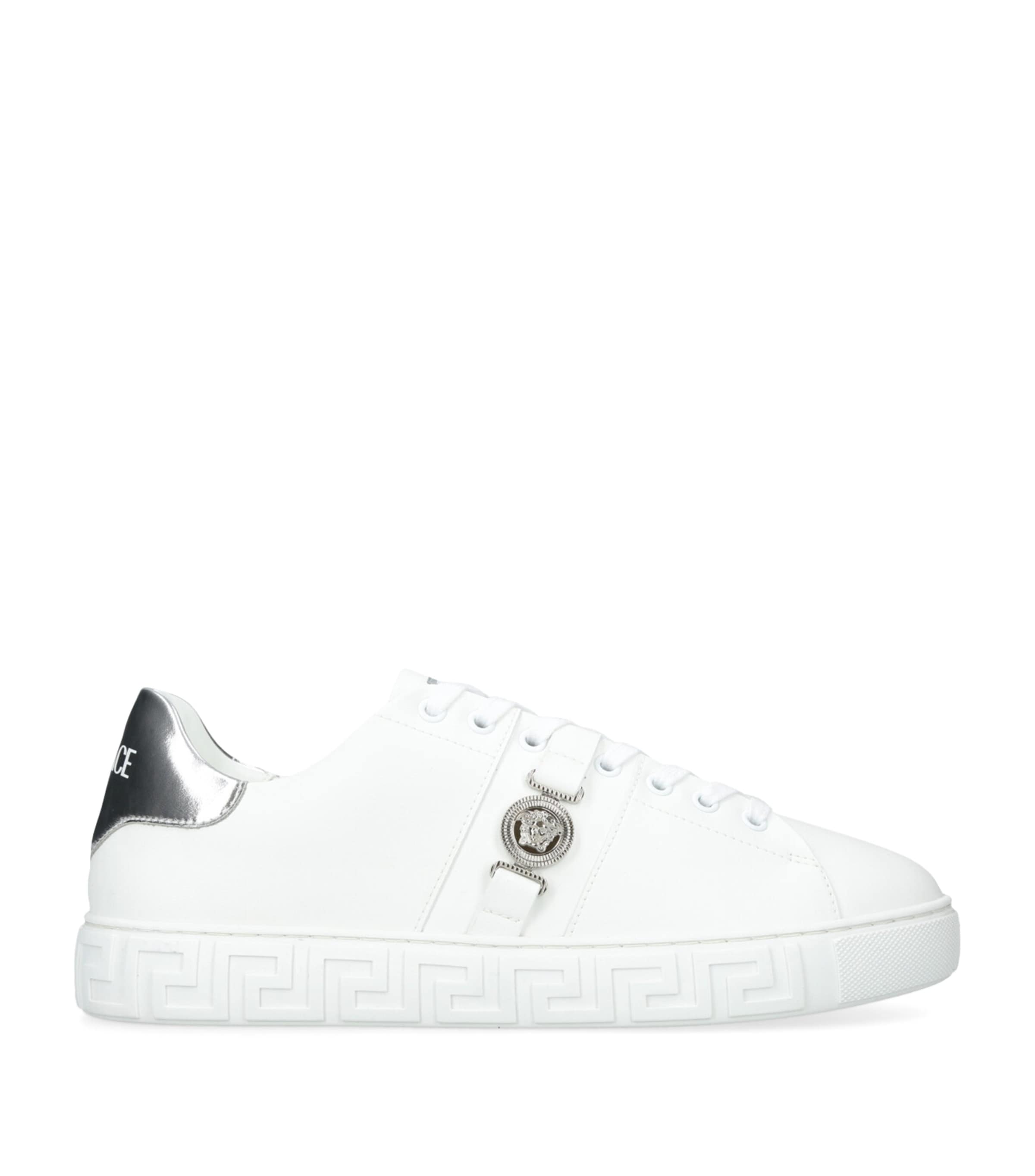 Leather Greca Medusa Sneakers