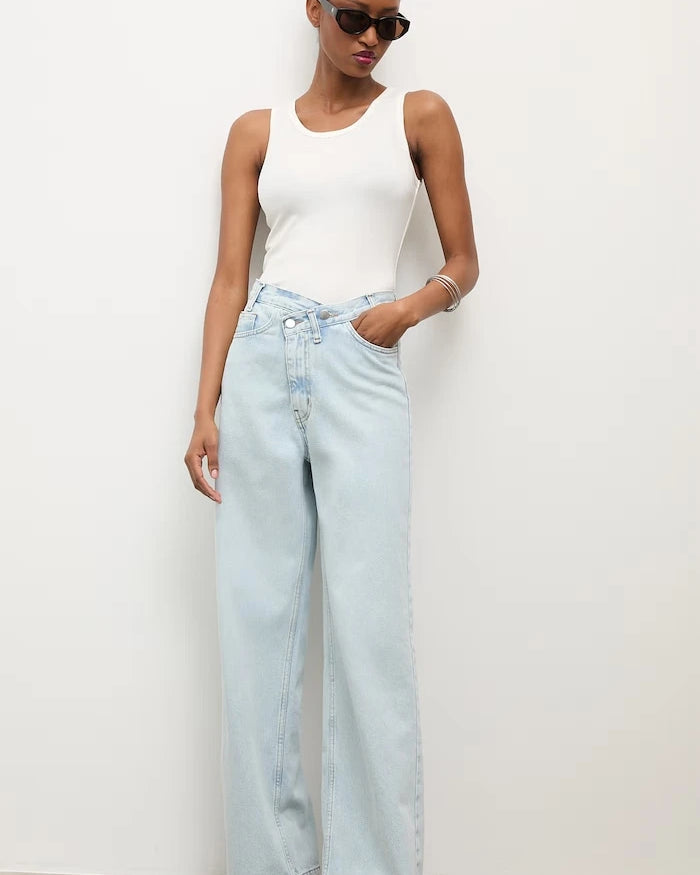 Answear.LAB wide leg kadın jean