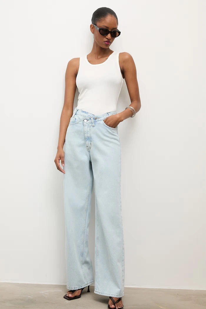 Answear.LAB wide leg kadın jean