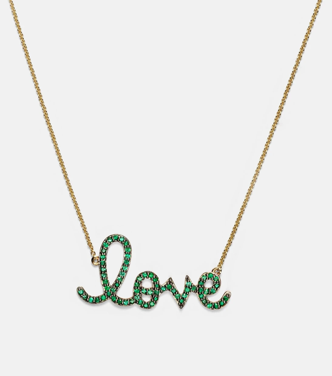 Sydney Evan - Love 14kt gold necklace with diamonds