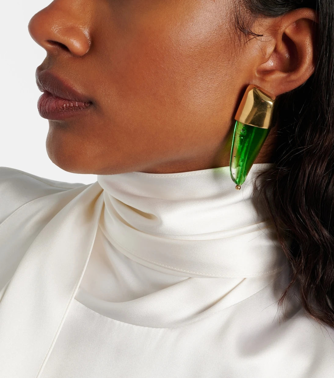 Bottega Veneta - Prisma glass earrings
