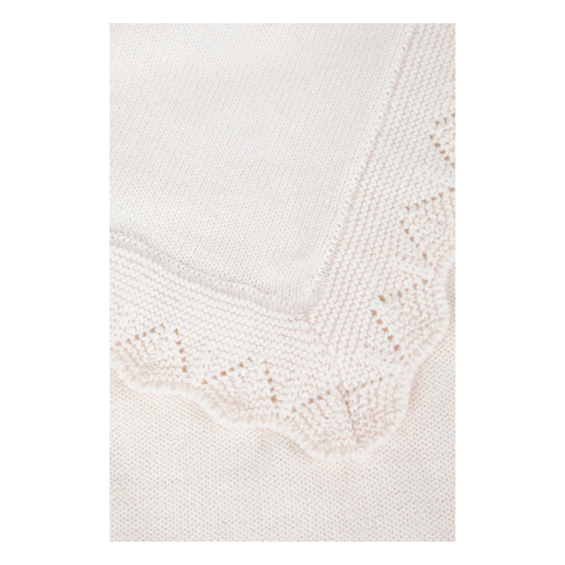 Tartine et Chocolat - Merino Wool Throw | Blanc/Écru