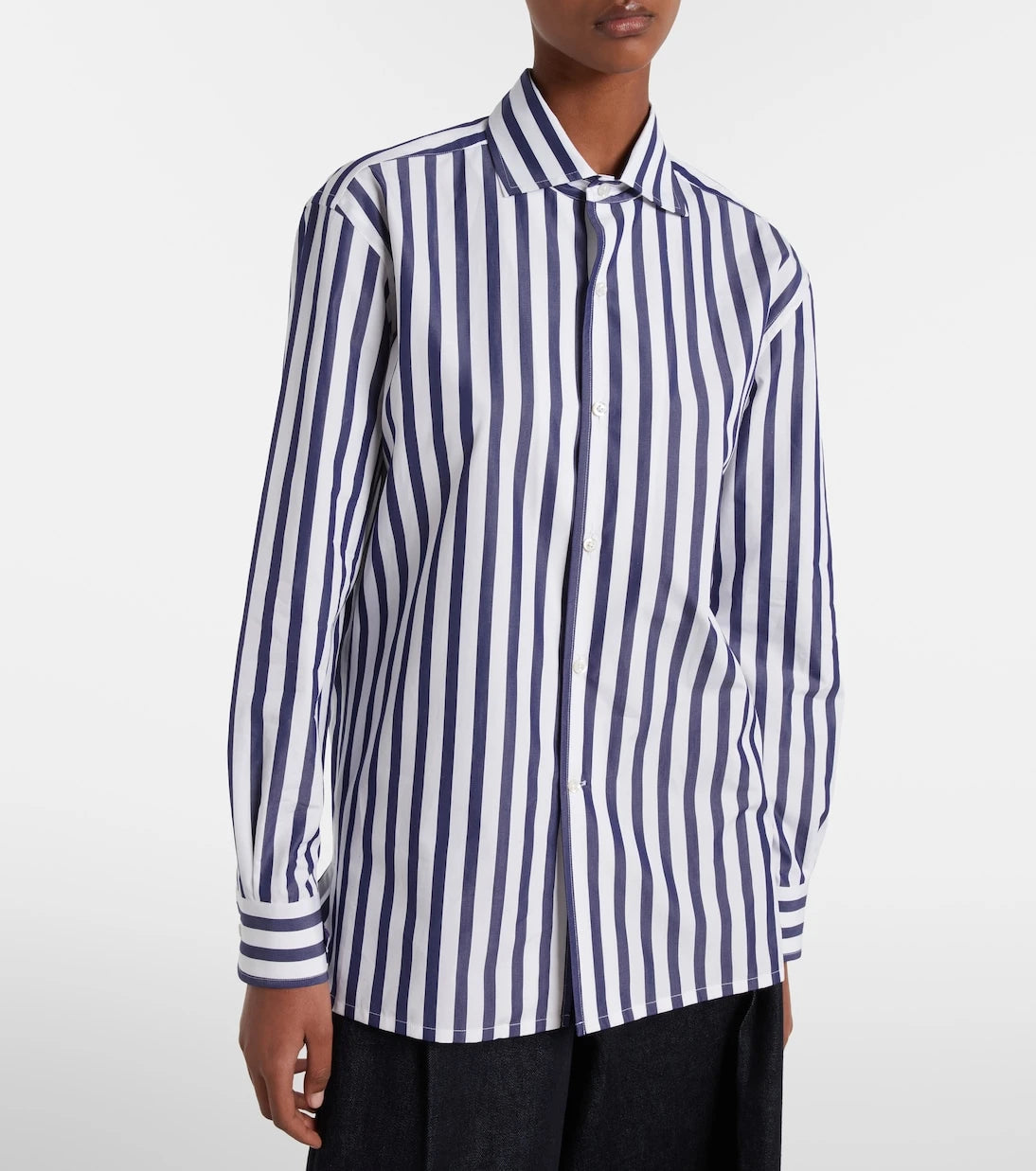 Ralph Lauren Collection - Striped cotton poplin shirt