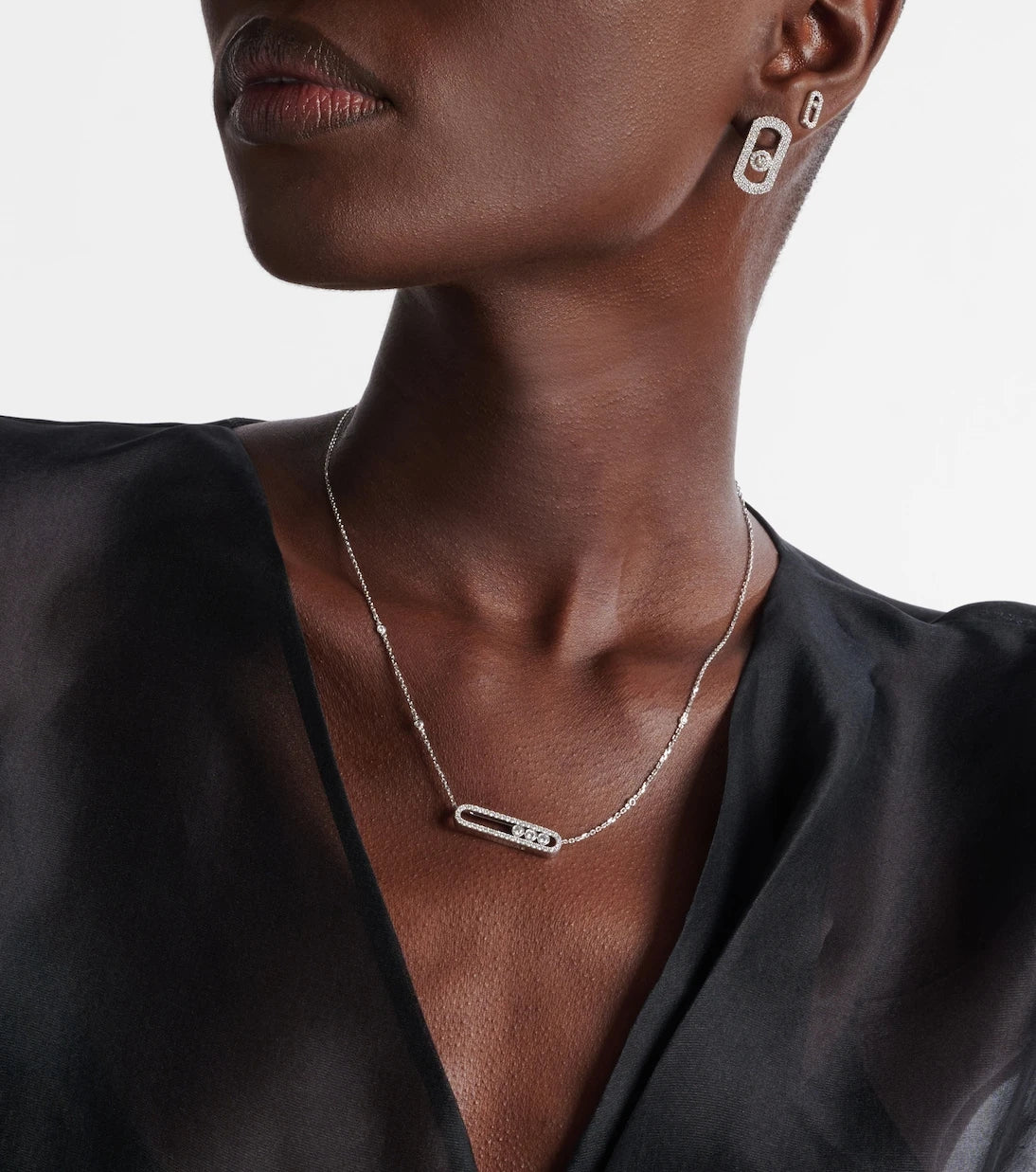Messika - Move 18kt white gold necklace with diamonds