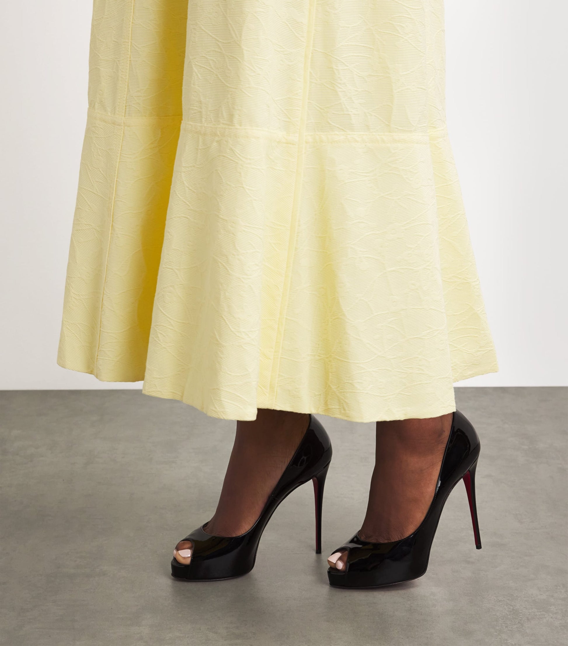 Christian Louboutin Black New Very Prive Patent Leather Pumps 120