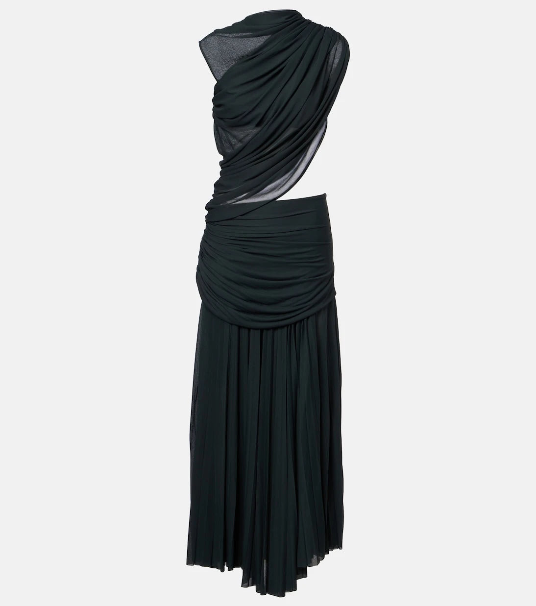Proenza Schouler - Irma cutout draped jersey midi dress