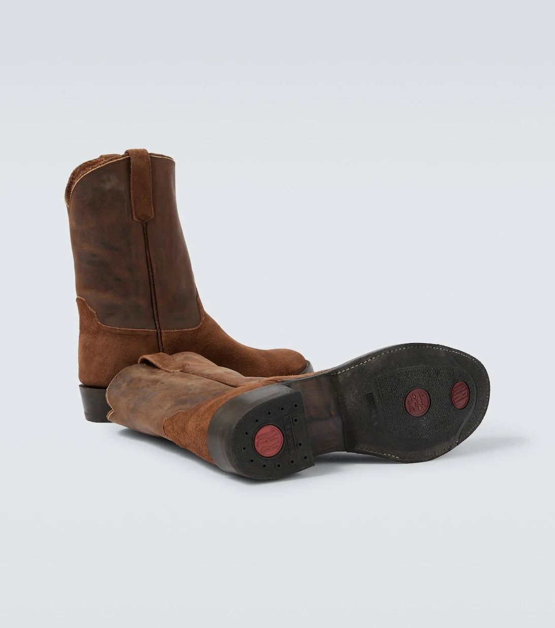 RRL - Suede and leather cowboy boots