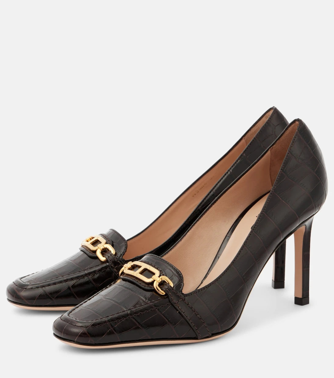 Tom Ford - Whitney 85 croc-effect leather pumps