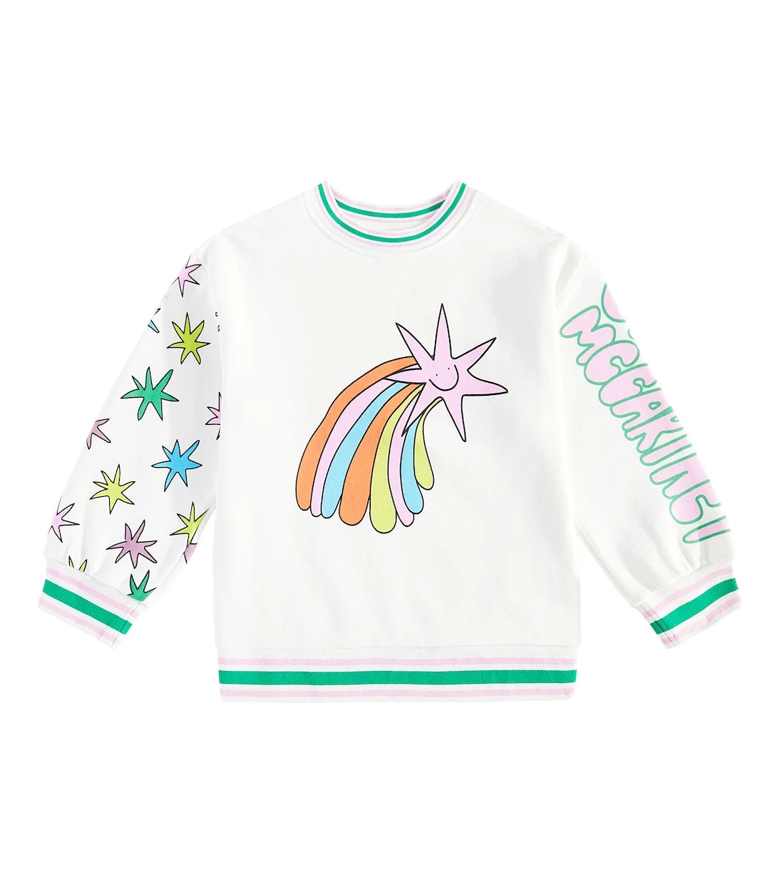 Stella McCartney Kids - سويت شيرت من القطن جيرسي المطبوع