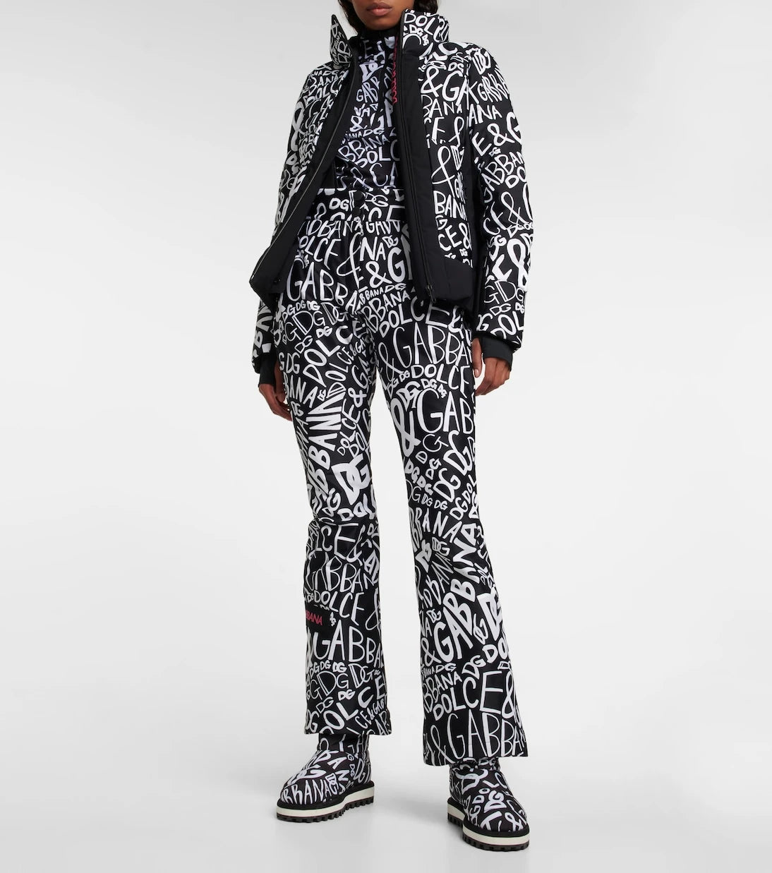 Dolce&Gabbana - Logo-print ski salopettes
