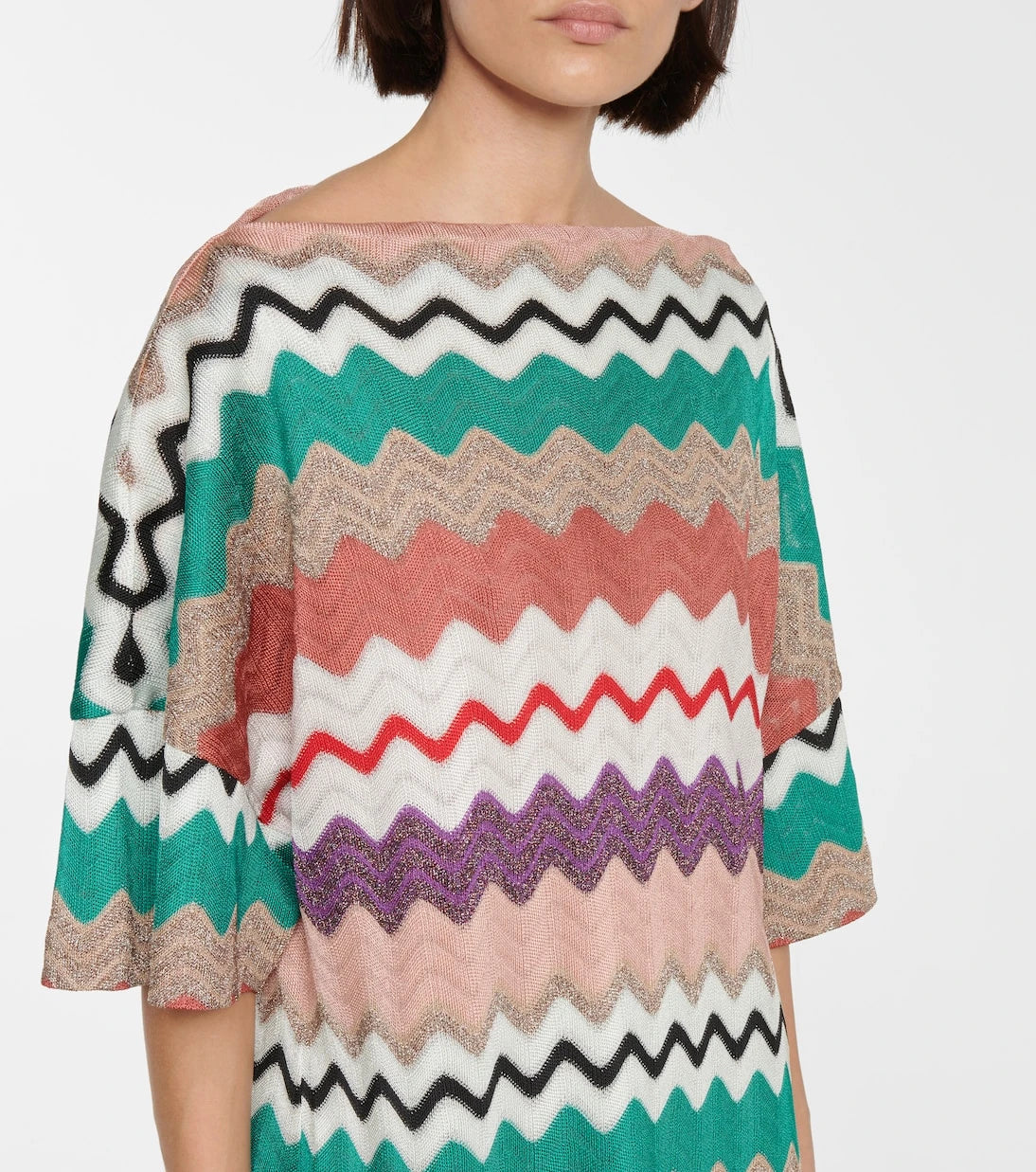 Missoni - Zig-zag stretch-silk minidress