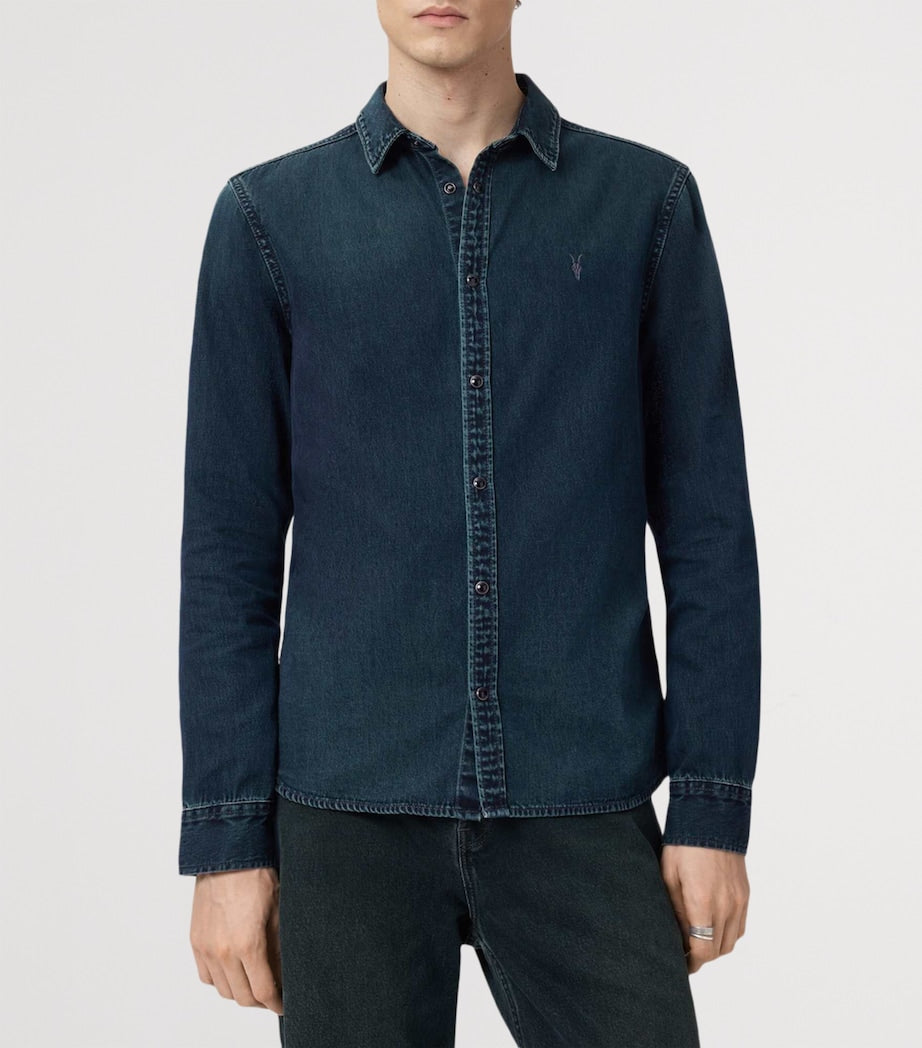 Organic Cotton Gleason Shirt PHANTOM BLUE