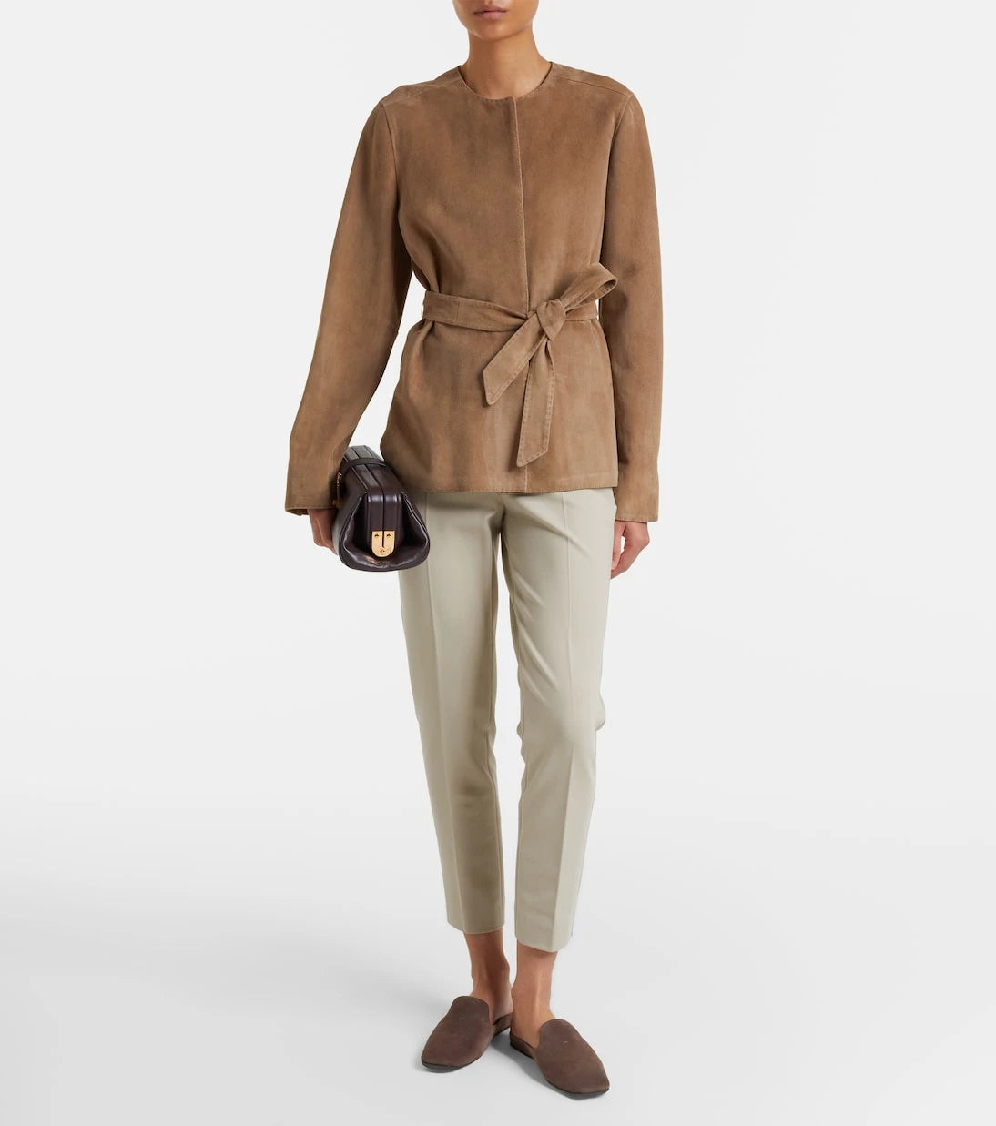 Max Mara - Cropped jersey slim pants