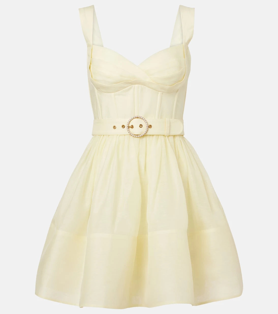 Zimmermann - Dawning linen and silk minidress