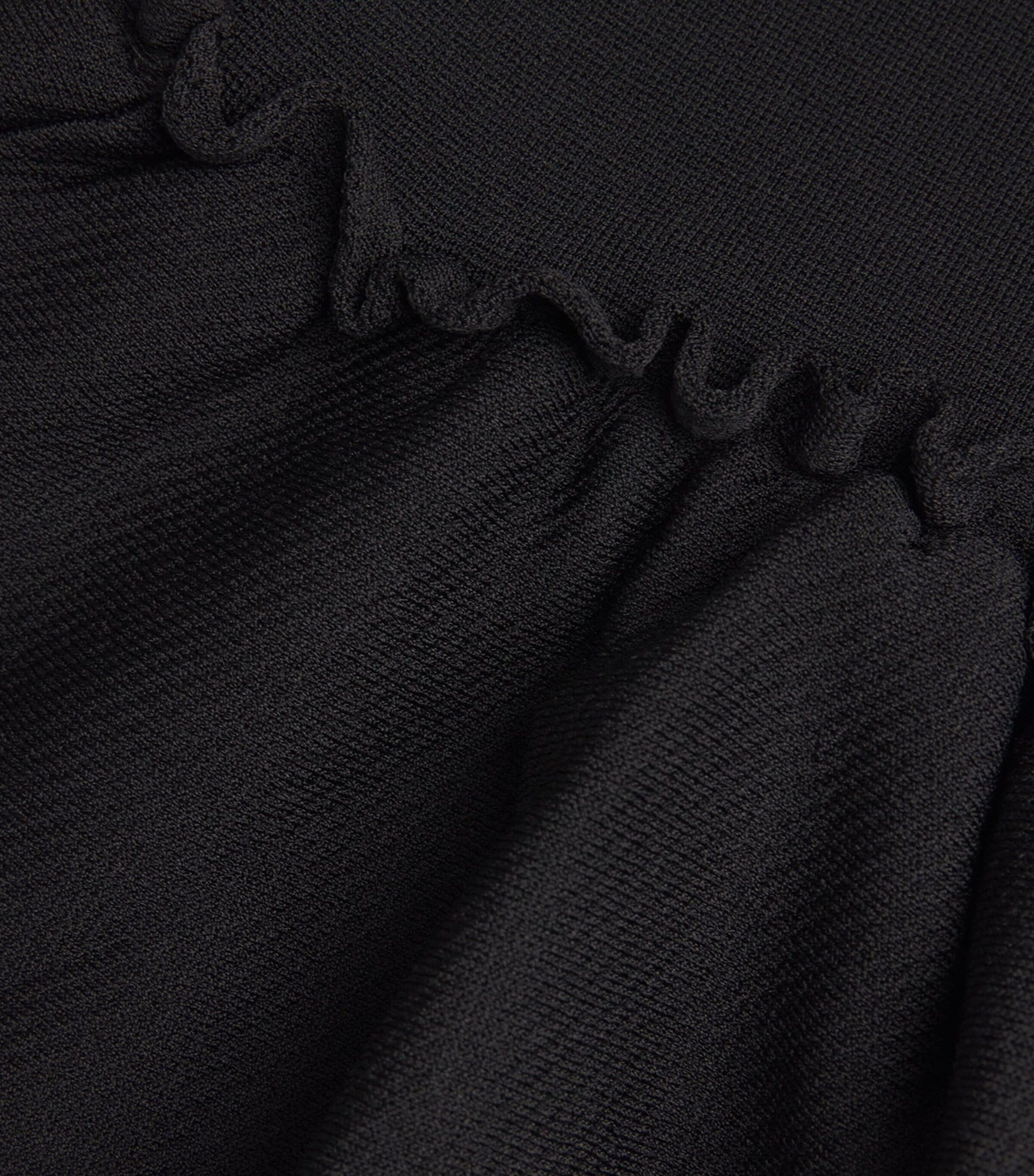 Sandro Paris Black Ruffled Mini Dress