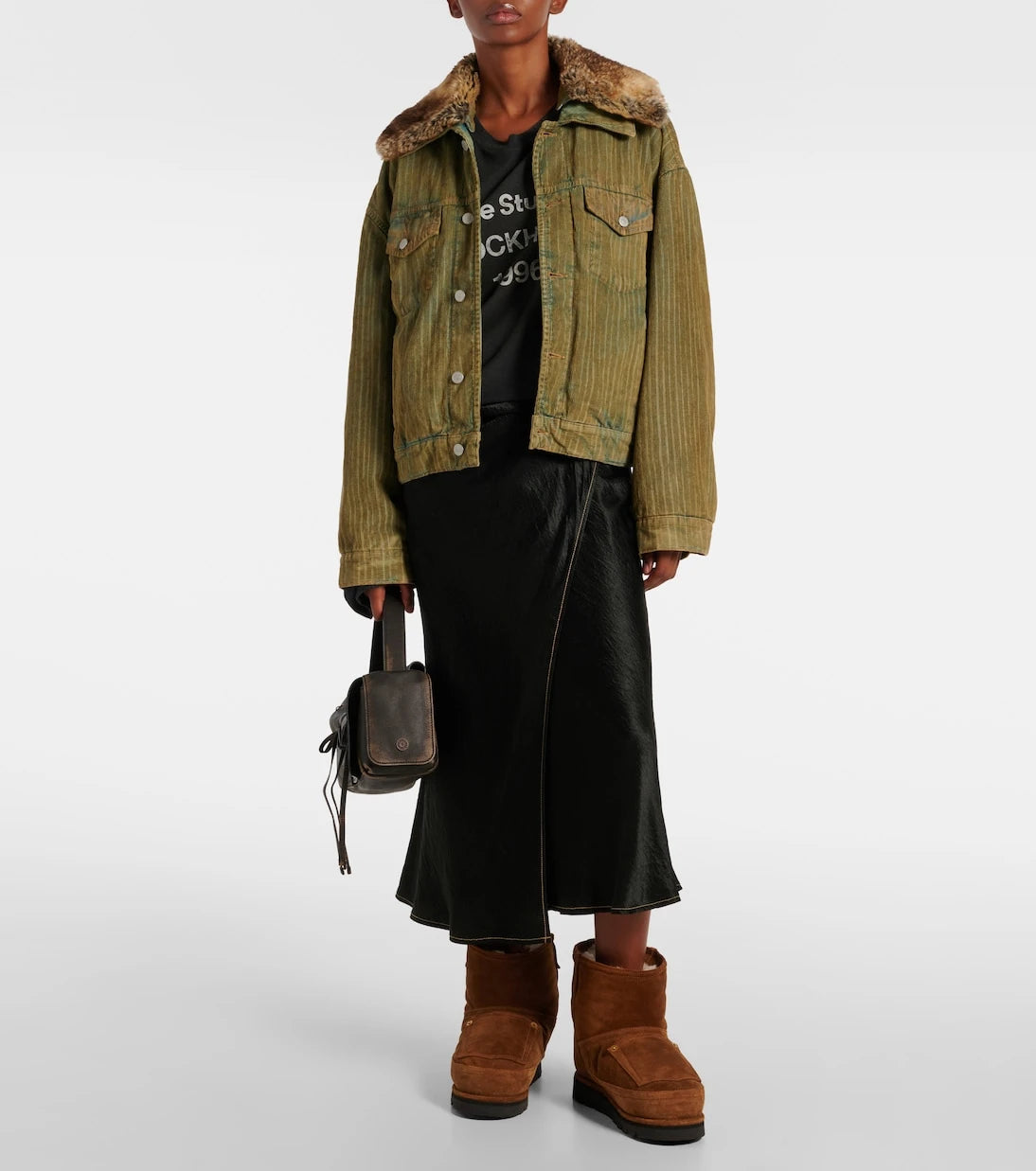 Acne Studios - Shearling-lined leather ankle boots