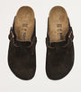 Birkenstock Brown Suede Boston Clogs