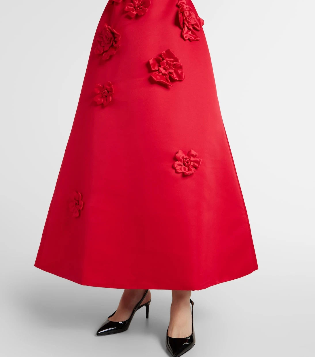 Leo Lin - Rianne floral-appliqué maxi dress