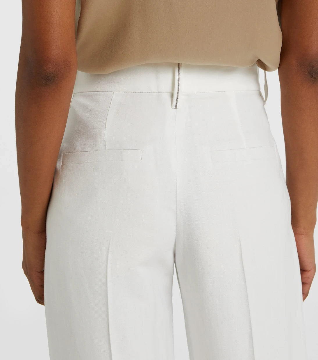 Brunello Cucinelli - Monili twill wide-leg pants