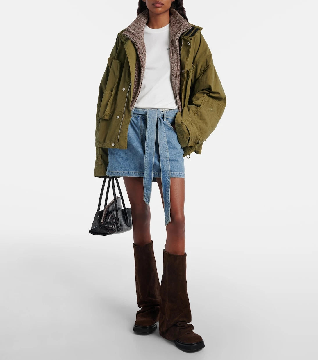 The Attico - Embroidered wool and cashmere cardigan