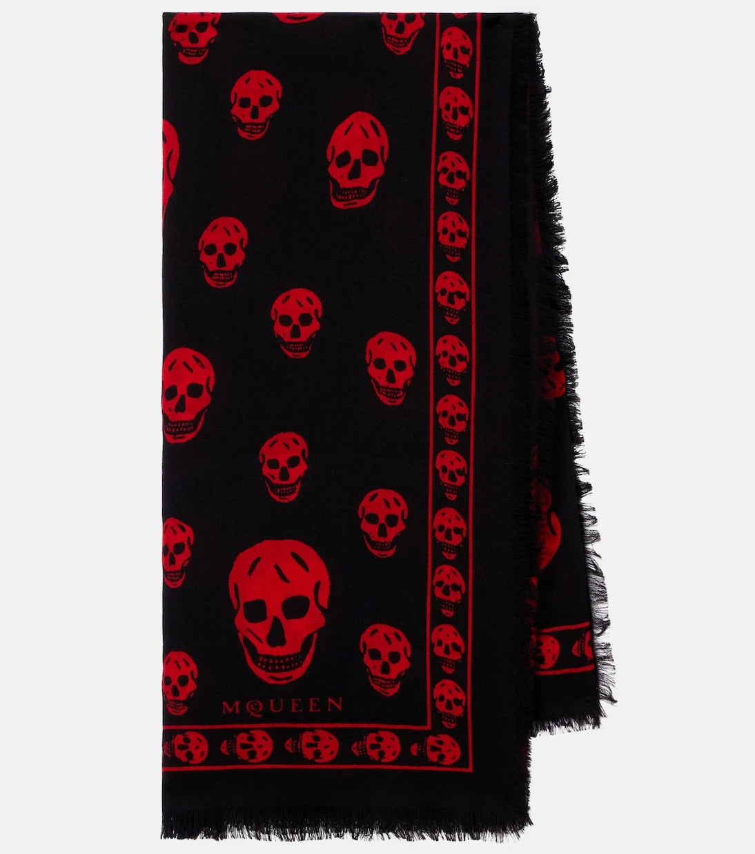 McQueen - Skull wool scarf