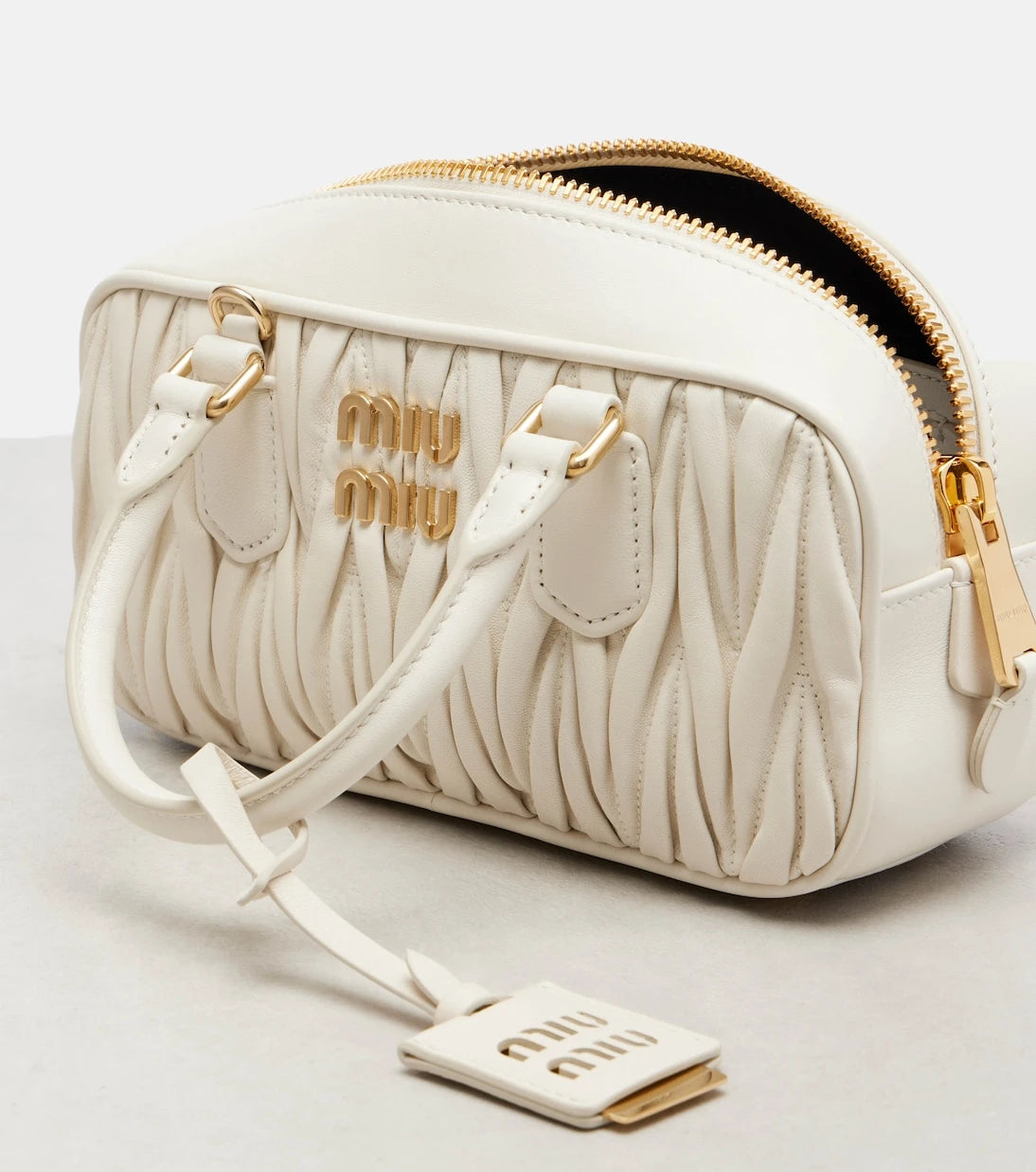 Miu Miu - Arcadie Small leather top-handle bag