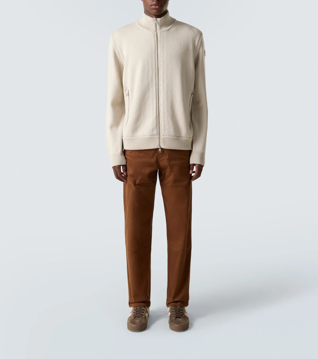 Moncler - Wool zip-up sweater