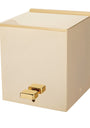 Gold-Plated Square Pedal Bin