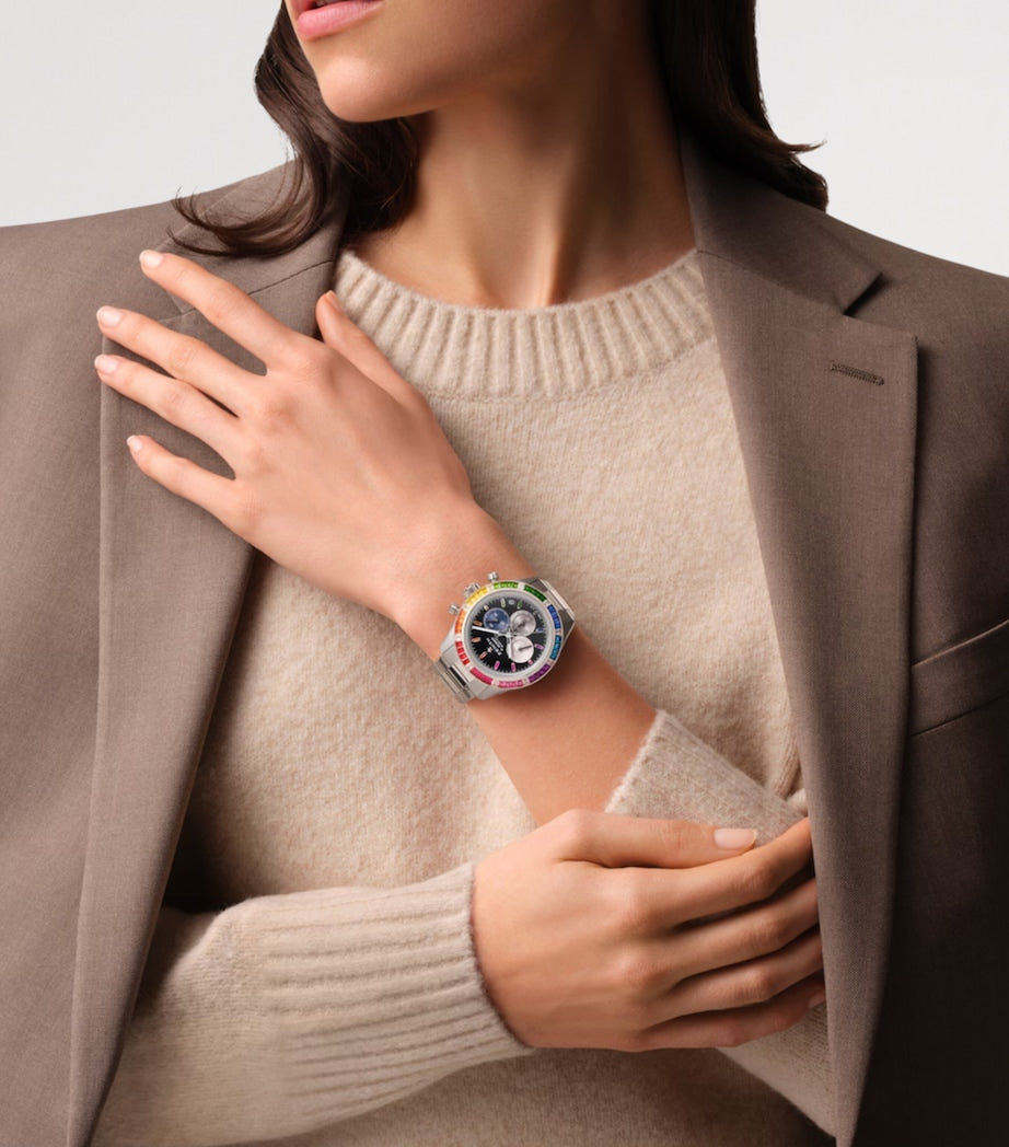 Zenith White Gold, Diamond and Sapphire Chronomaster Sport Watch 41mm