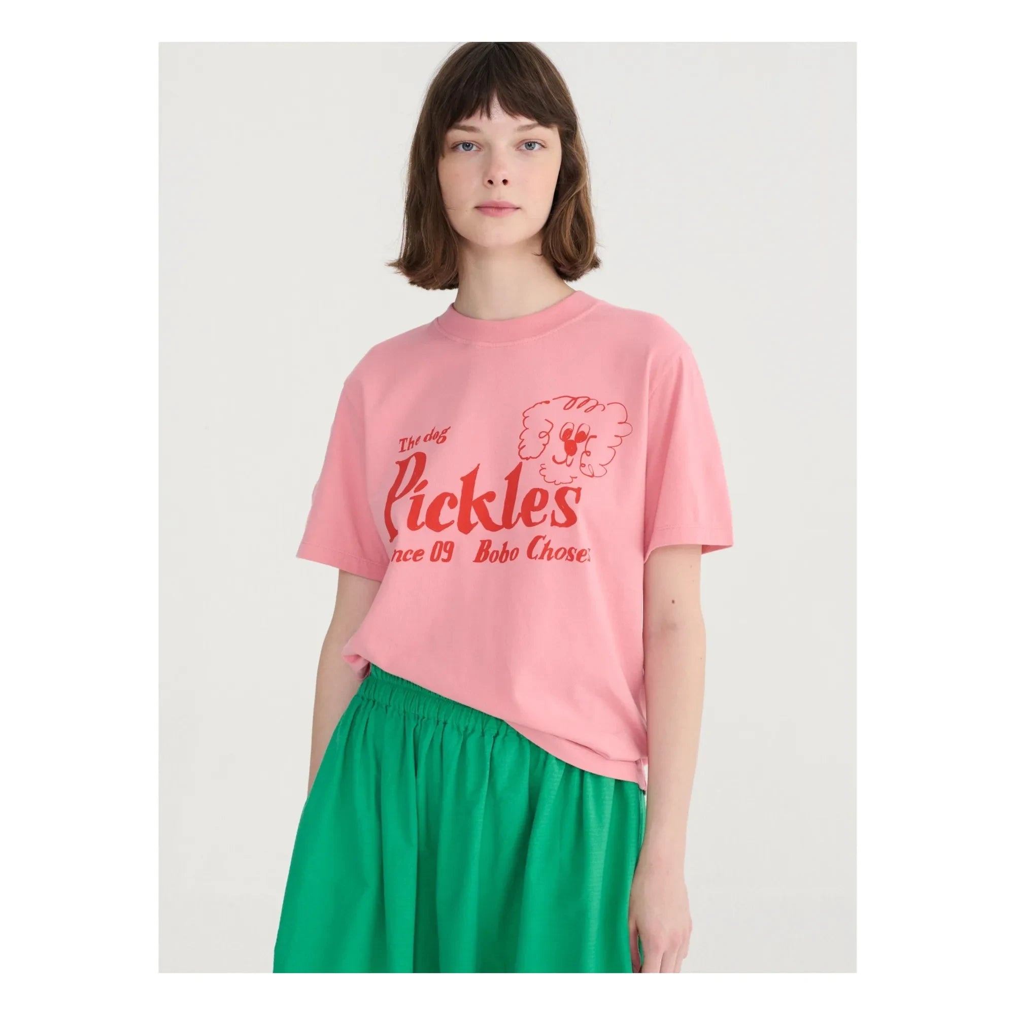 Bobo Choses - The Dog Pickles Organic cotton T-shirt | Pink