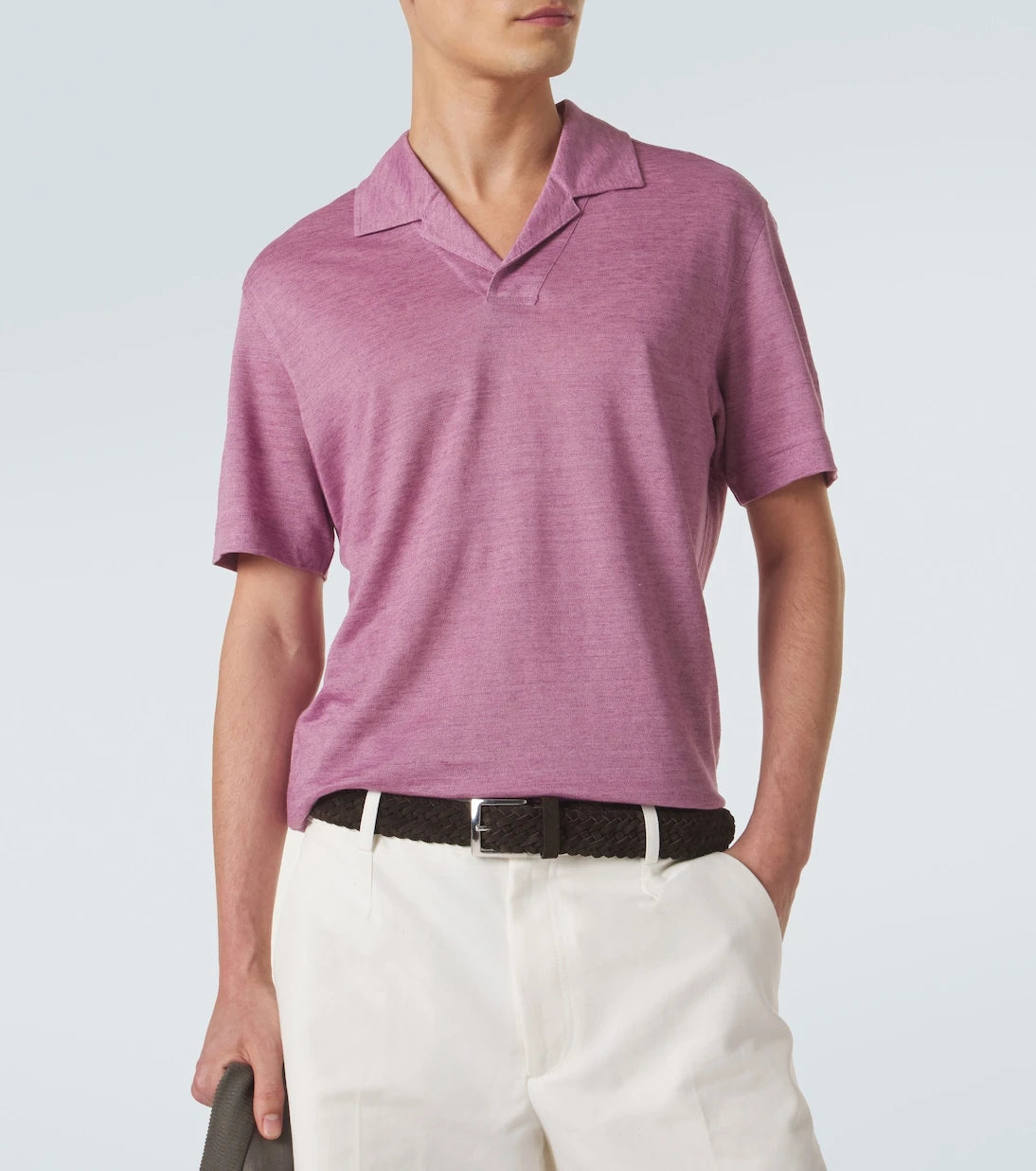 Zegna - Linen polo shirt