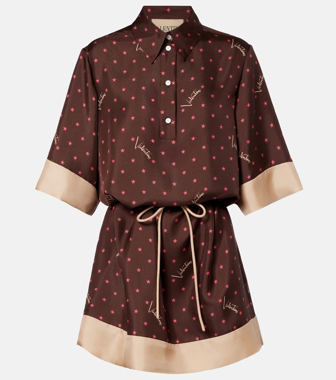 Valentino - Printed silk twill shirt dress