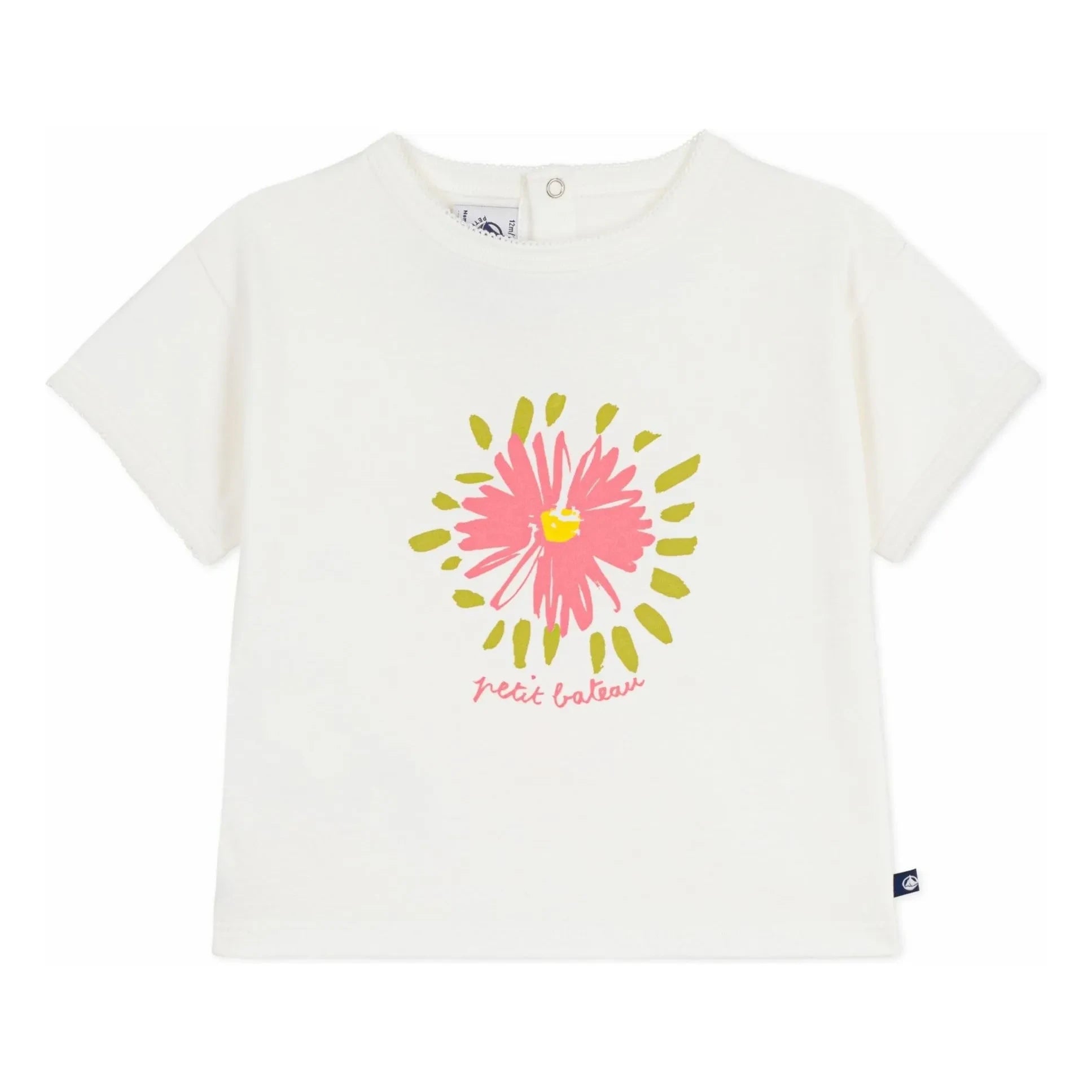 Petit Bateau - Fleur Coton Bio T-shirt | White