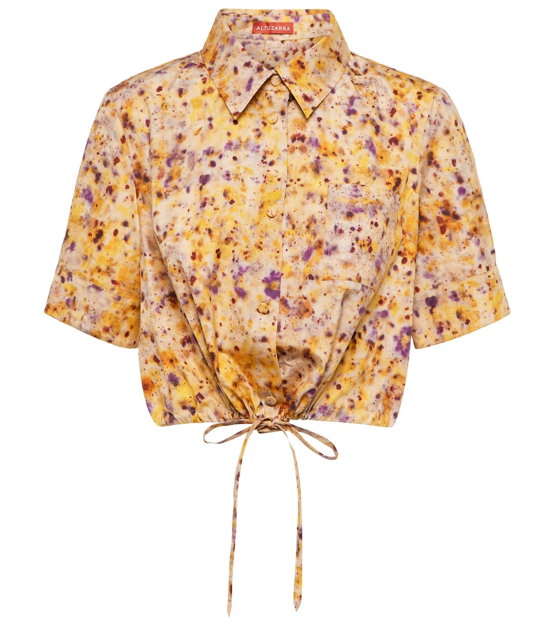 Altuzarra - Ben floral cotton-blend crop top