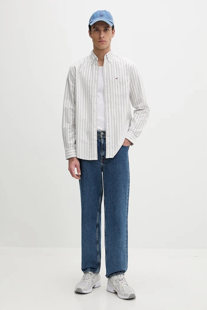 Tommy Jeans erkek pamuk gömlek