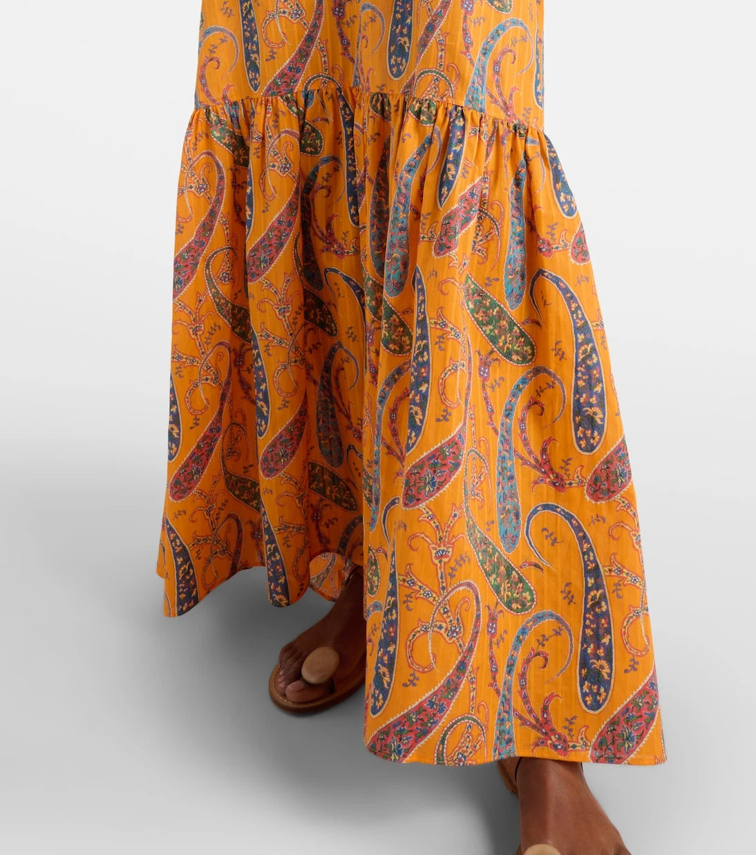 Etro - Printed cotton cady maxi dress