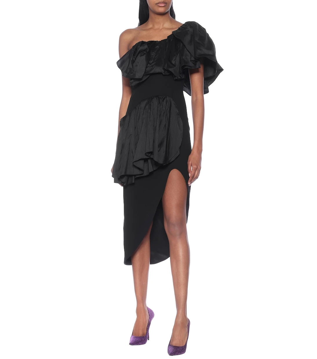 Maticevski - Attentive Ruffle crêpe midi dress