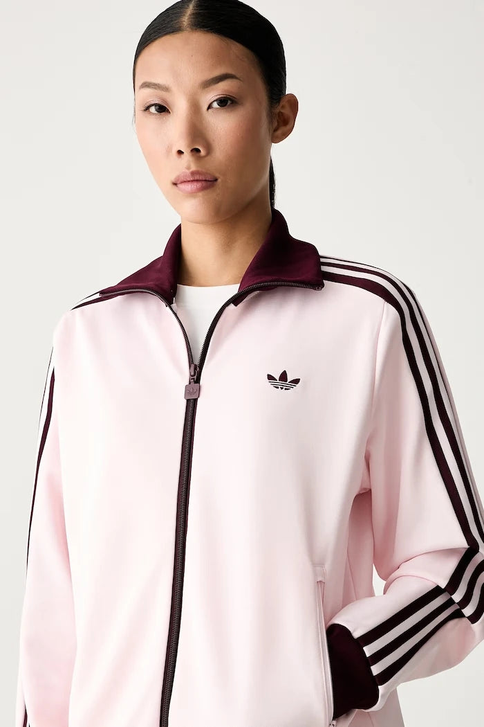 adidas Originals pamuklu fermuarlı kadın sweatshirt Beckenbauer