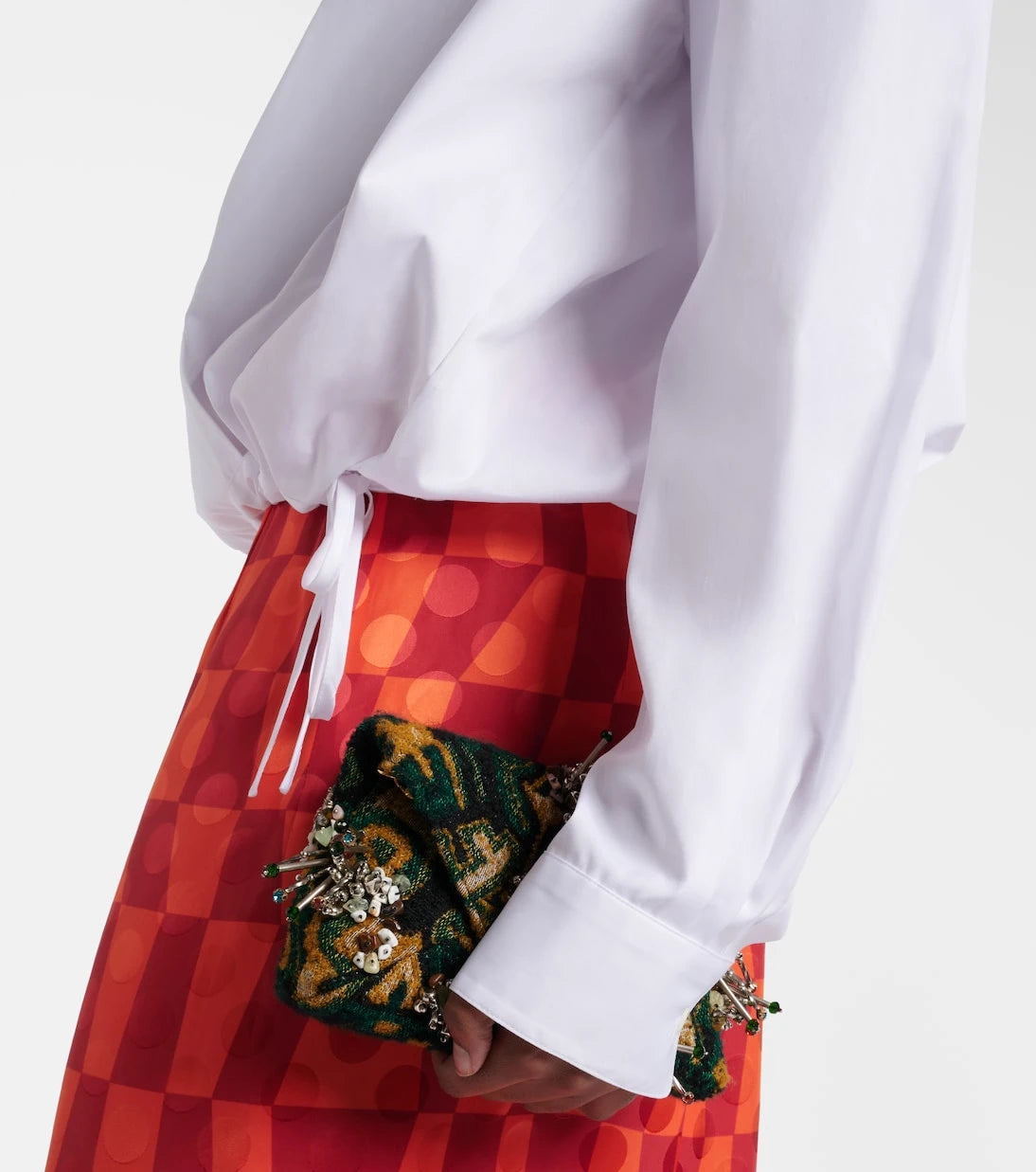 Dries Van Noten - Draped cotton blouse