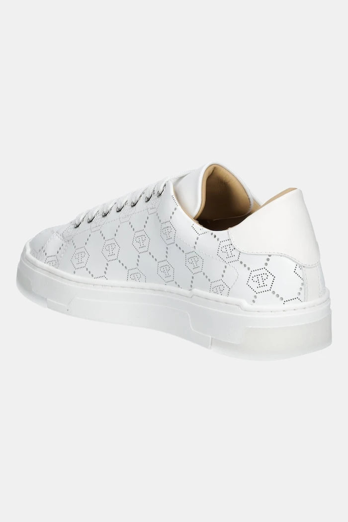 Кожени маратонки Philipp Plein Lo-Top Monogram