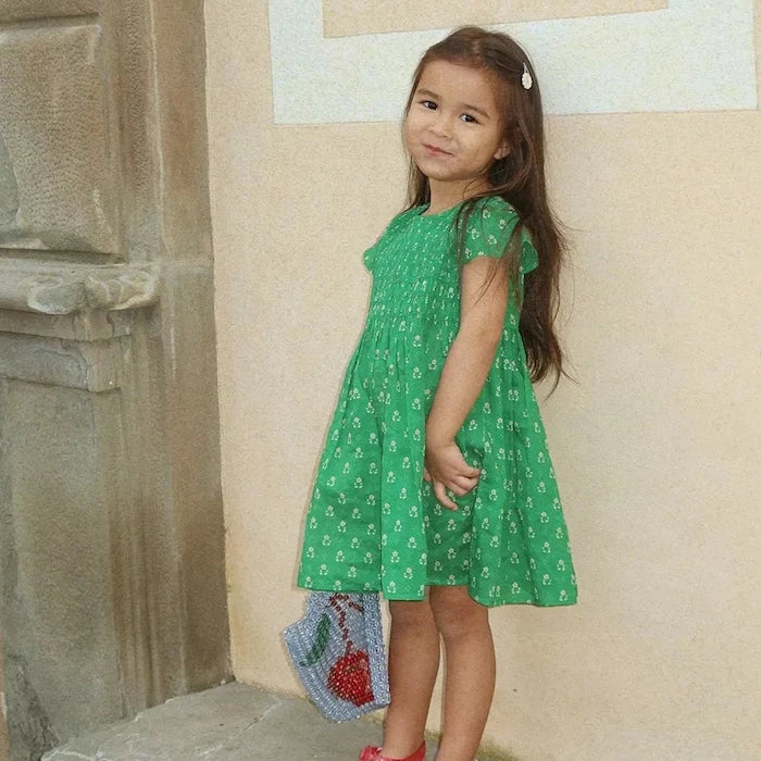 Konges Sløjd CAMI SMOCK DRESS GOTS Pamuklu Çocuk Elbisesi