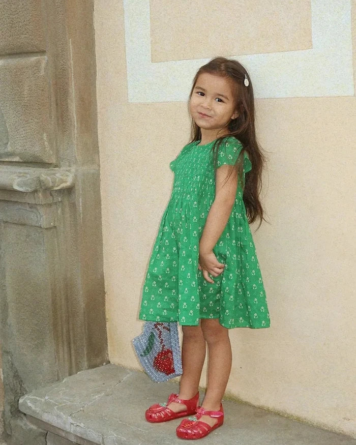 Konges Sløjd CAMI SMOCK DRESS GOTS Pamuklu Çocuk Elbisesi