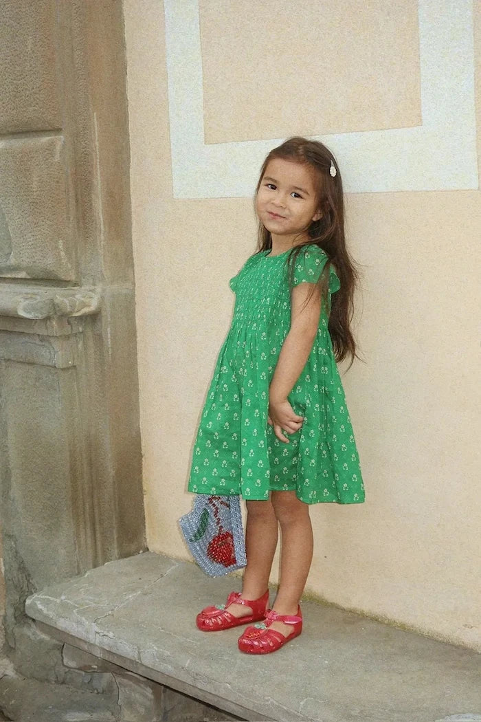Konges Sløjd CAMI SMOCK DRESS GOTS Pamuklu Çocuk Elbisesi