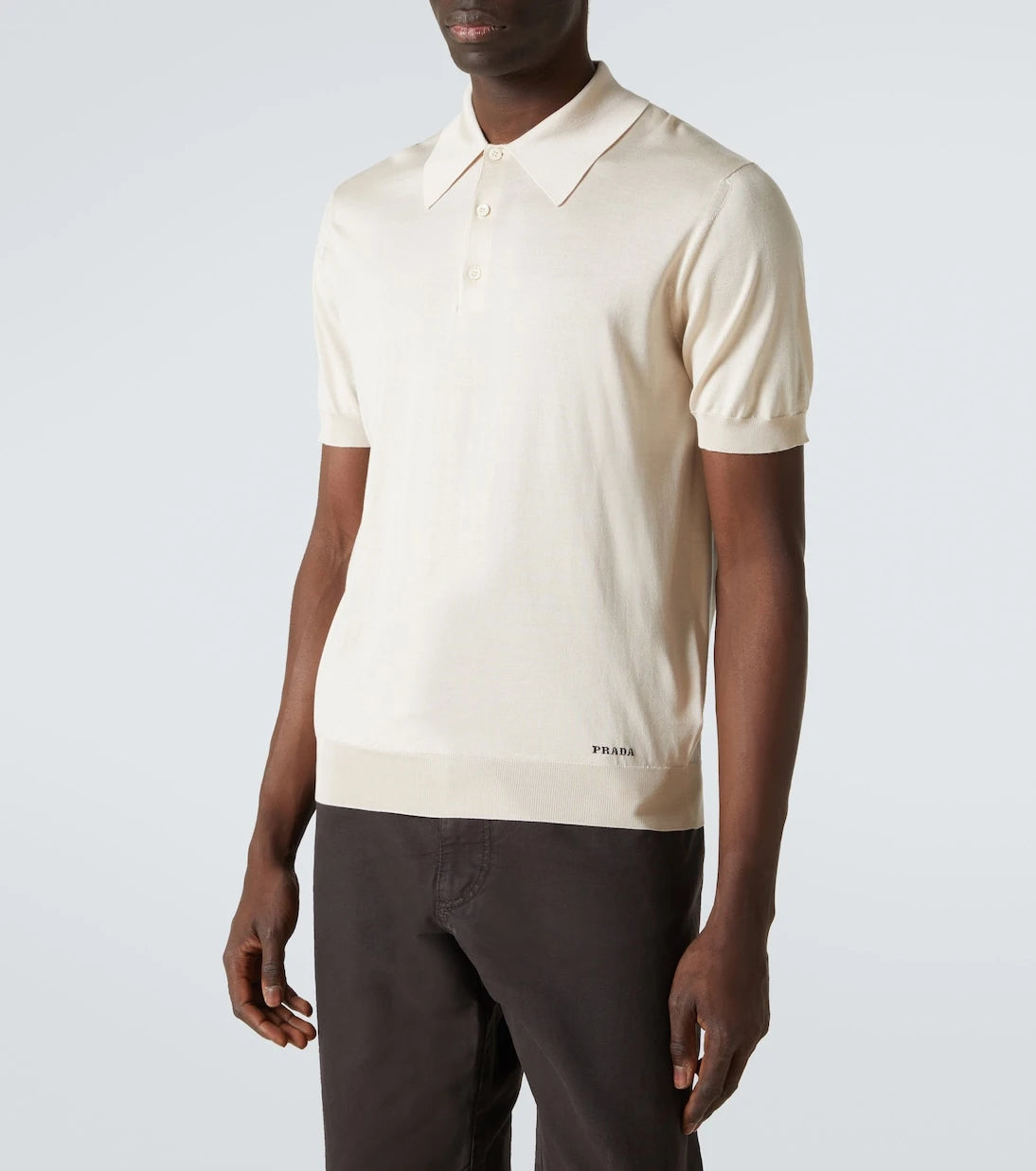 Prada - Silk polo shirt