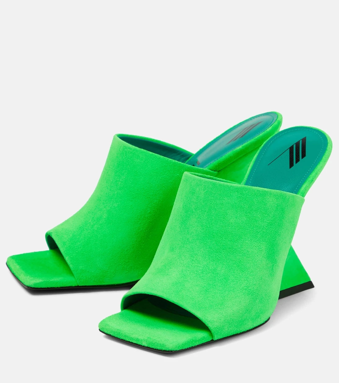 The Attico - Cheope suede wedge mules