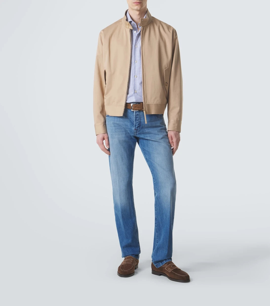 Kiton - بنطلون جينز بقصة ضيقة