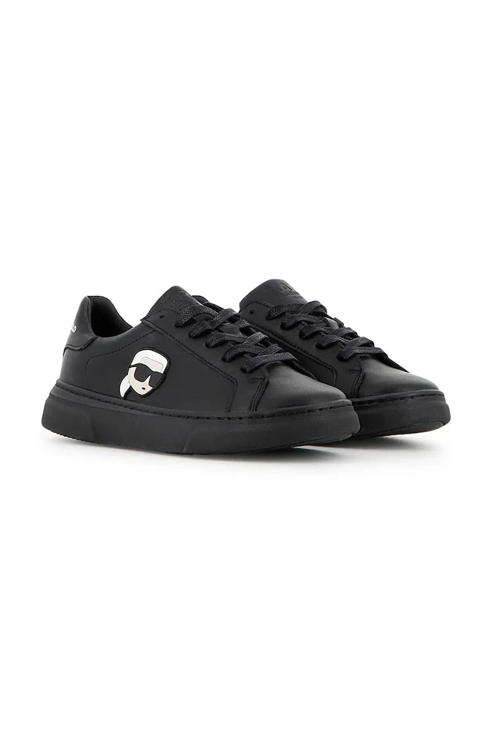 Karl Lagerfeld çocuklar için deri sneakerlar